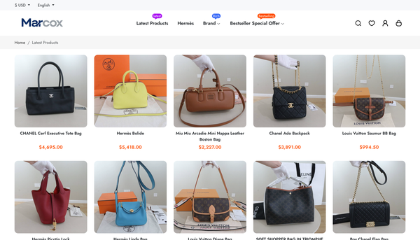 精品时尚包袋独立商城首页 页面截图 2