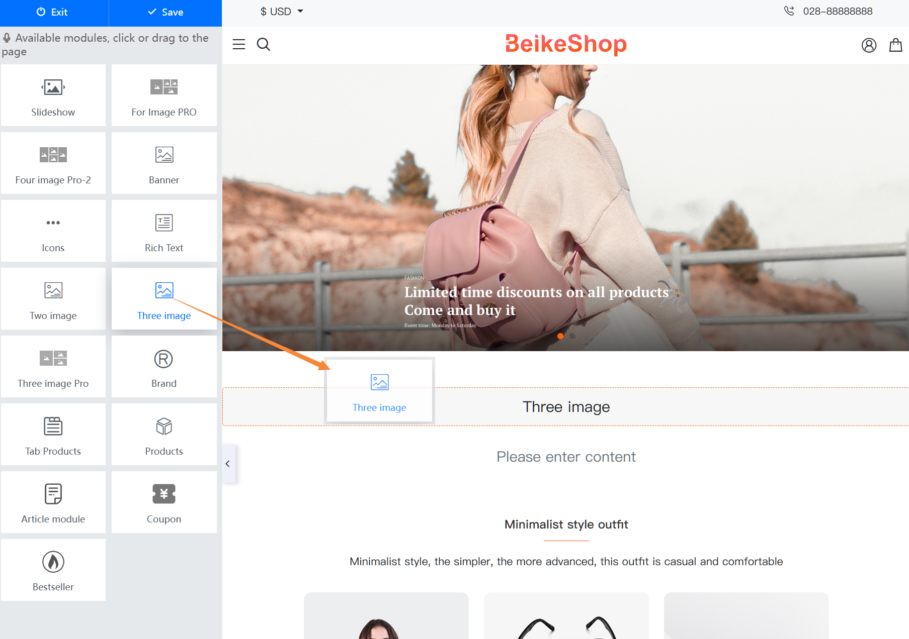 BeikeShop站群系统-可视化装修